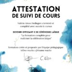 Attestsation formation célébrante laïque