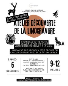 atelier de linogravure à châtel-st-denis