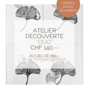 atelier découverte de la linogravure offre spéciale DUO