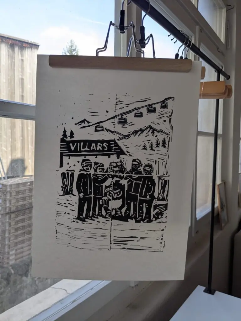 atelier de linogravure en entreprise en Suisse romande