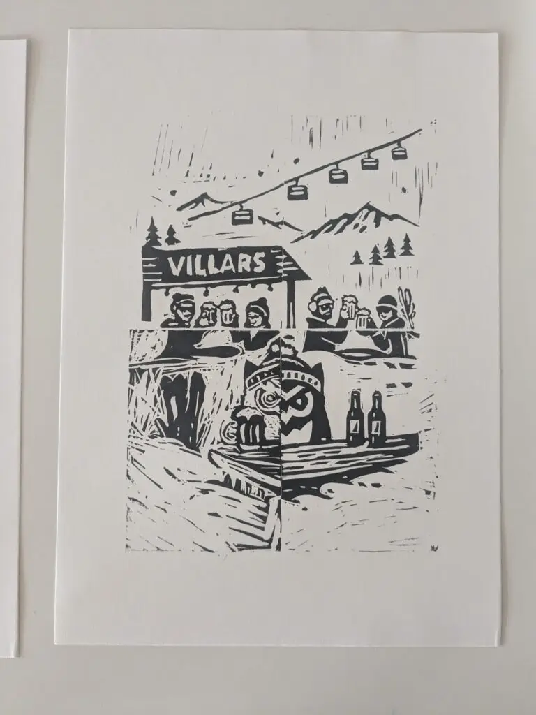 atelier de linogravure en entreprise en Suisse romande
