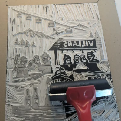 atelier créatif de linogravure team building pour groupes et entreprises en suisse romande